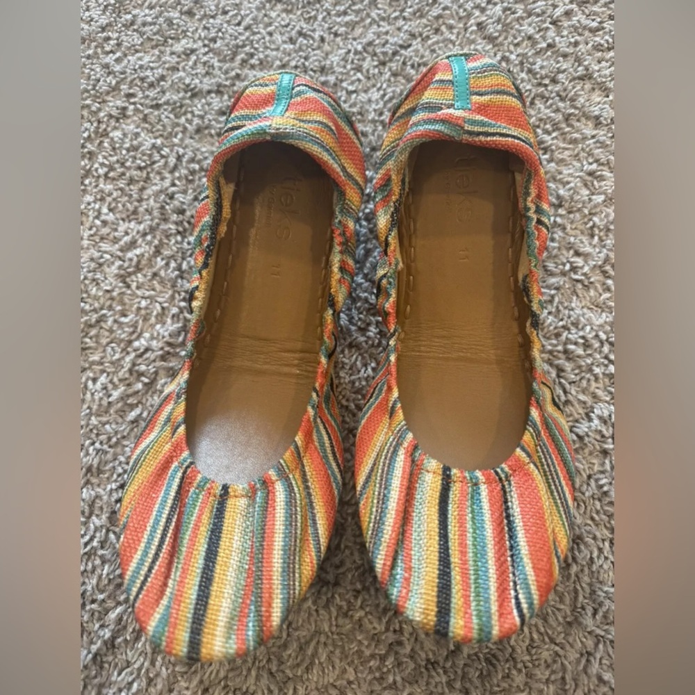 Tieks Multicolor Striped Flats